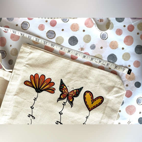 CUSTOM ORDER & READY TO PURCHASE Canvas Tote Bag Trendy 100% Cotton Organic - Picture 3 of 7